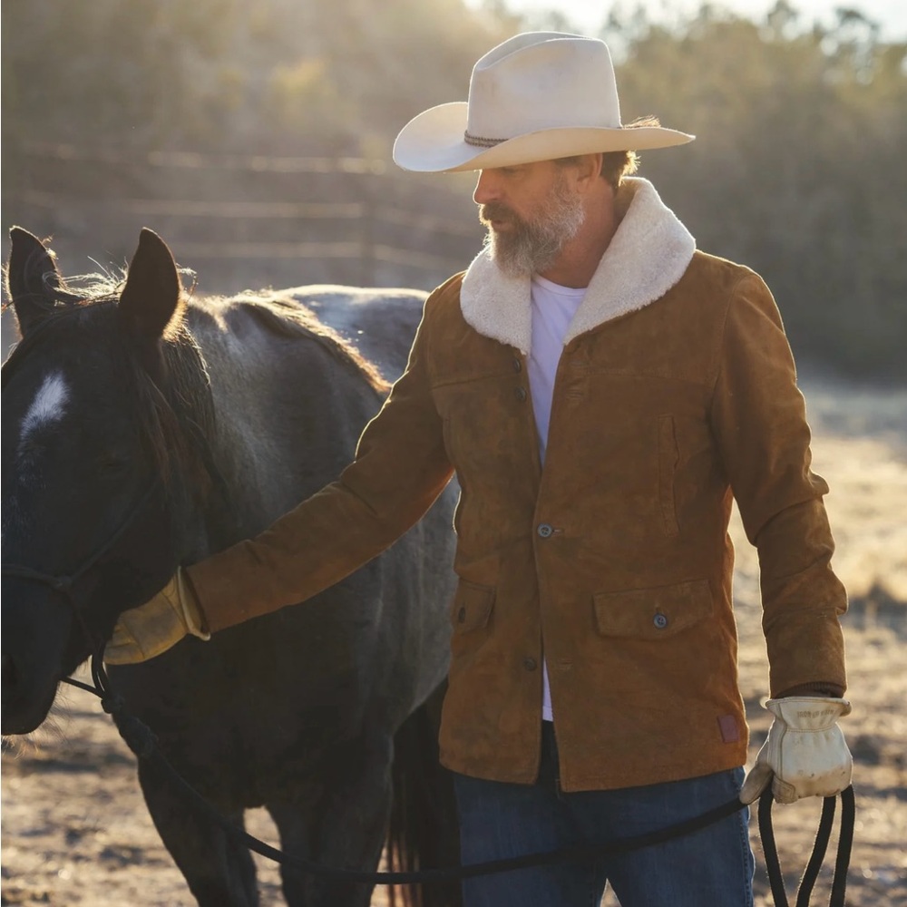 Iron & Resin Limited Edition Run Buffalo Suede Lincoln Jacket, Men’s Size Medium - Picture 7 of 10
